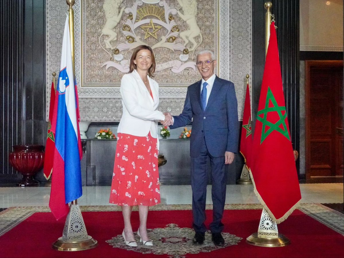 مباحثات مع نائبة الوزير الأول، وزيرة الشؤون الخارجية والأوروبية بجمهورية سلوفينيا السيدة Tanja Fajon التي تقوم بزيارة رسمية للمغرب بمناسبة الاحتفال بالذكرى ال 32 لإقامة العلاقات الدبلوماسية بين المملكة المغربية وجمهورية سلوفينيا.
