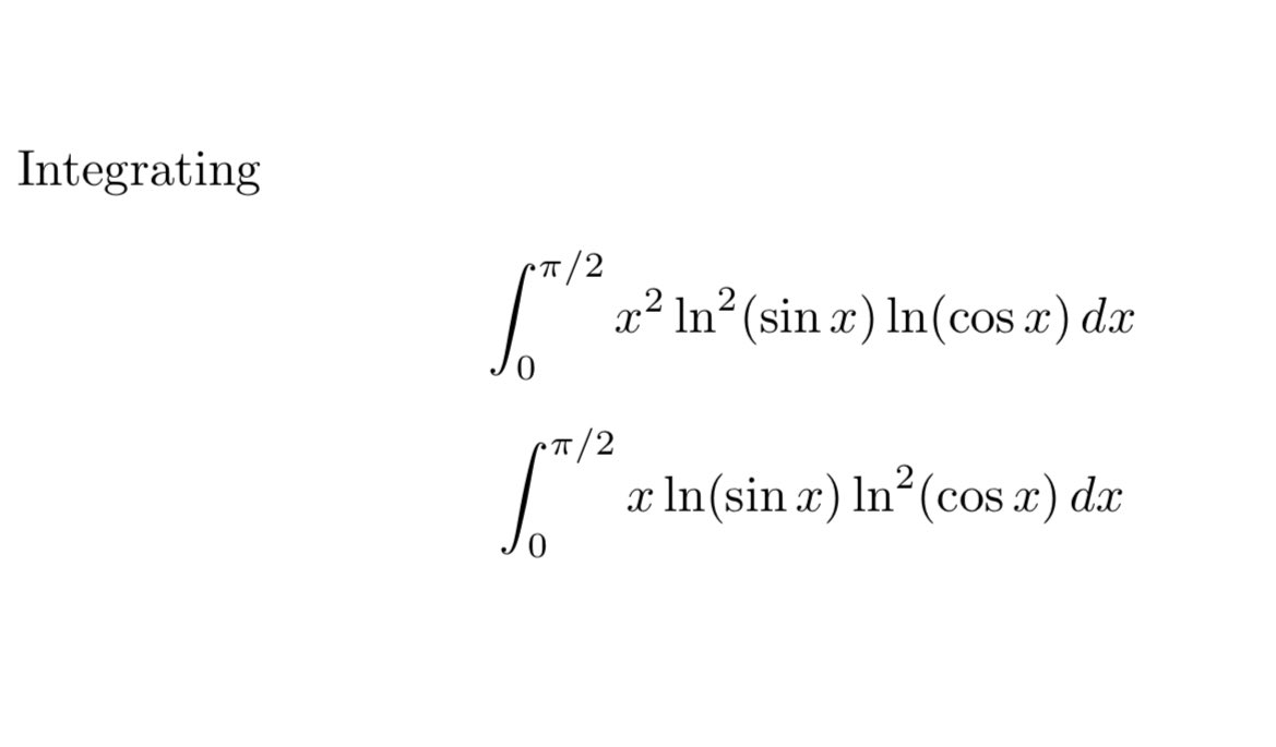 Kamall282's tweet image. What are your thoughts on these Integrals??

Worth trying