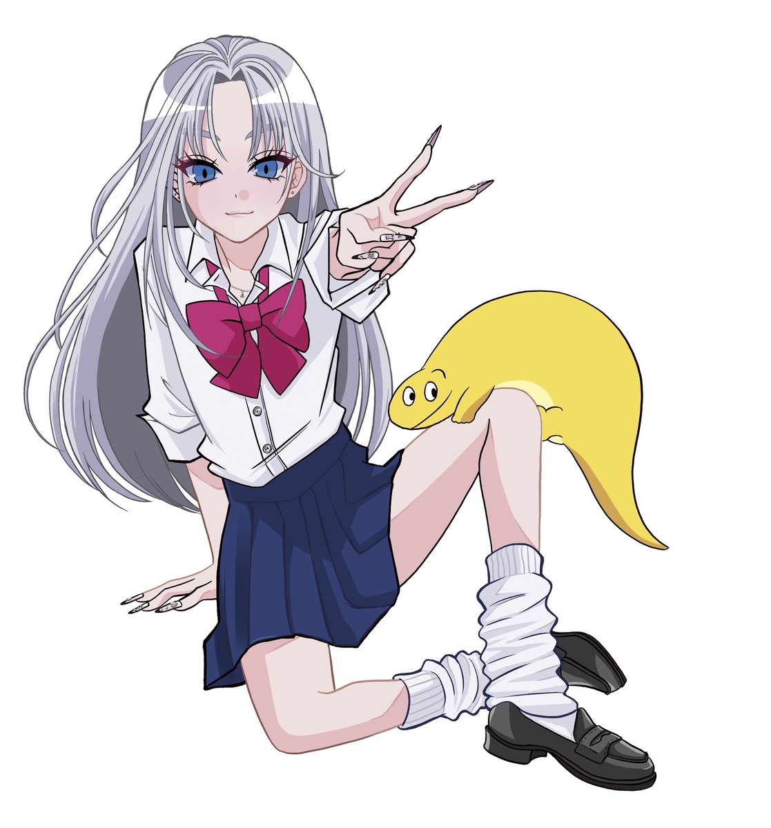 「『まんペン』が始まりますが『ギャルとツチノコ』が終わるわけではありません!こちら」|トミムラコタのイラスト