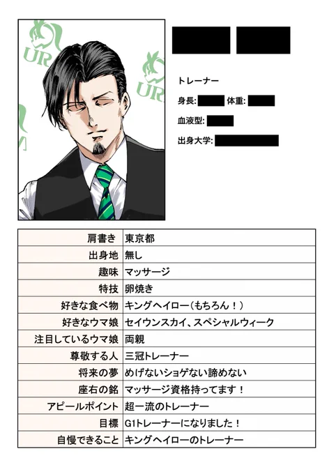 トレセン学園のHPには在籍トレーナーのプロフィールが掲載されているらしい 