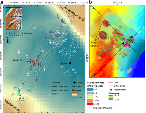 JGROceans's tweet photo. The Hola Trough has rich marine life around CH4 seeps. Ferré et al., investigate CH4 activity in the Trough. A comparison of CH4 seep activity over two summers revealed 3.5× more seeps when warmer bottom water and low tide changed sediment pore properties.
https://t.co/oTatUZh2Uo https://t.co/SOizuWCZRr