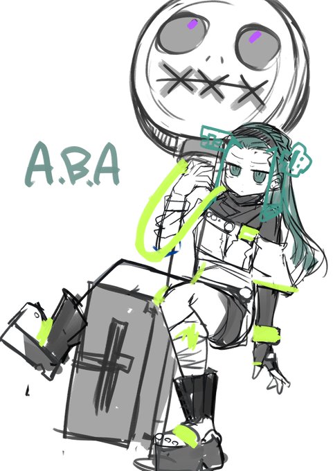 ギルティの使ってるキャラを描いてみる
ABAの14カラー好き #GGST 