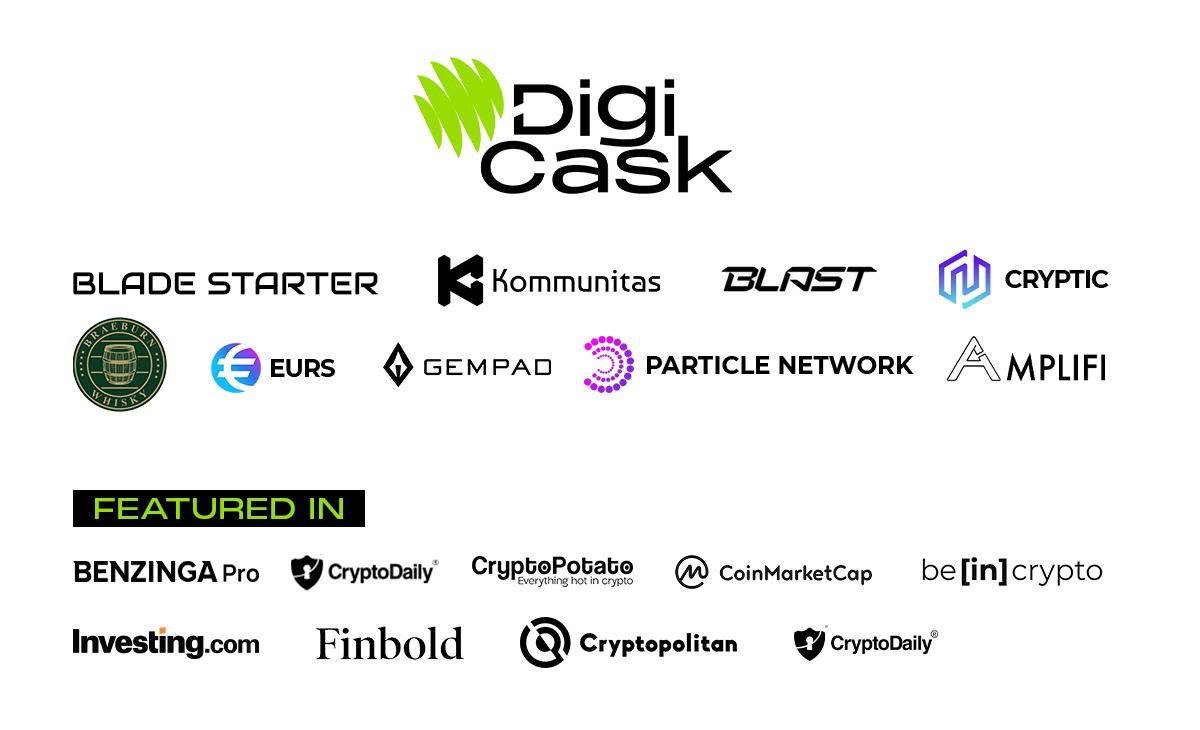 Airdrop6_com's tweet photo. New airdrop: DigiCask (New & Random 1000)
Reward: 1000 Dcask (~$12) 
News: Backers, StreamFlow
Distribution date: August 30th 

🔗Airdrop Link: https://t.co/PIhlWaJRbh

1: The top 200 referrals will each get more Dcask tokens
2: DigiCask partners with Dagama, Stasis, Cryptic, StreamFlow, etc
