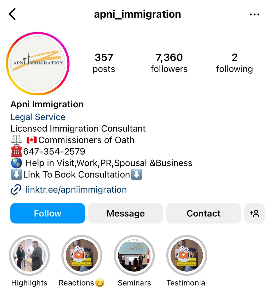 GuardianNative's tweet photo. Found Mississauga based Immigration agent Harmanpreet Kaurโs socials.
Canadians think foreign caregivers work in old age homes but this immigration agent shows her community how to sponsor their adult siblings through the program.
Mass deportations of scammers needed! https://t.co/eSlIfFeaLR