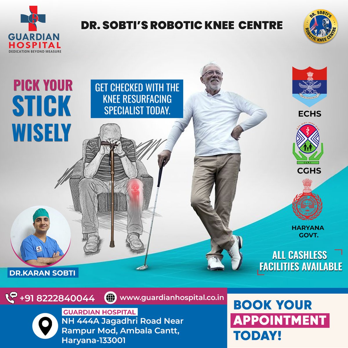 KneeSobti's tweet photo. PICK YOUR STICK WISELY! 🦵✨
Get checked with the knee resurfacing specialist today. Don't let knee pain hold you back!

👨‍⚕️ Dr. Karan Sobti
📞 +91 8222840044
💻 https://t.co/fSoIXKDjJj
ALL CASHLESS FACILITIES AVAILABLE

#KneePain #RoboticSurgery #KneeSpecialist #HealthyKnees https://t.co/yEAgUTdgZk