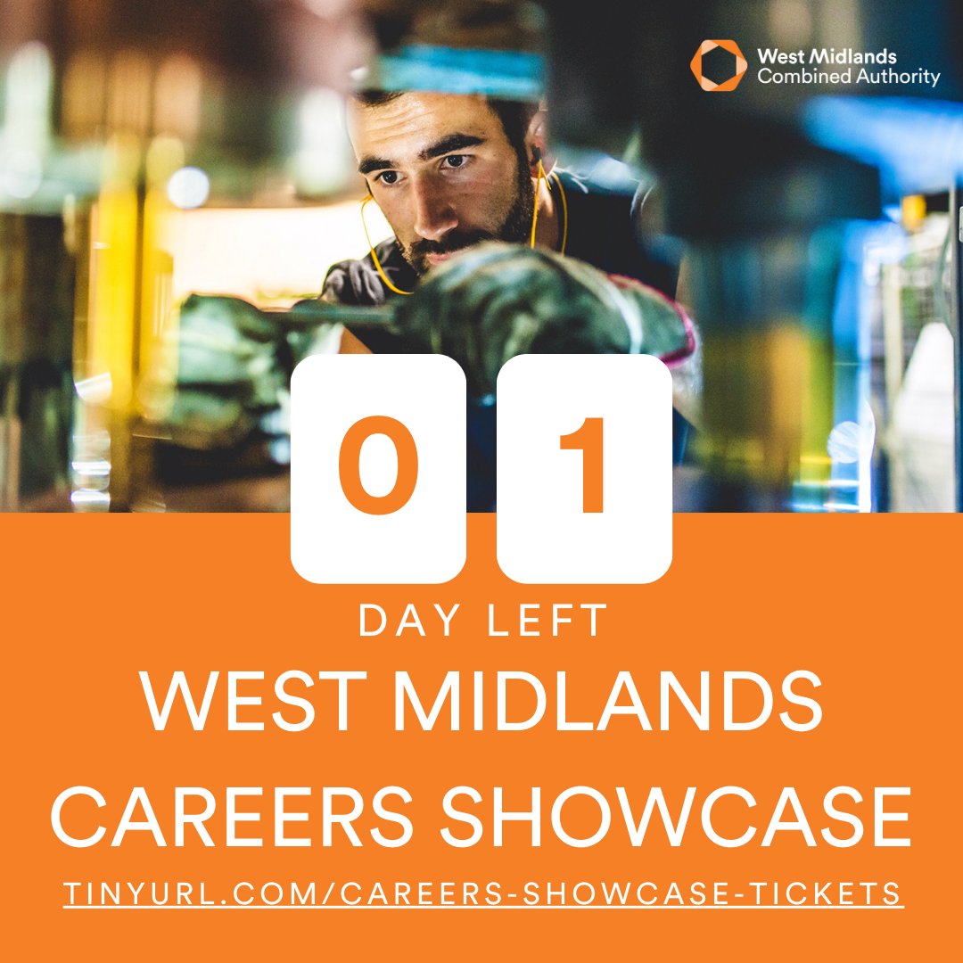The West Midlands Careers Showcase is almost here.📅
Last chance to Register and be part of an incredible day filled with inspiration, networking, and opportunities.🎨📸
See you there!😁
🔗tinyurl.com/Careers-Showca…
#ExcitedForWMShowcase