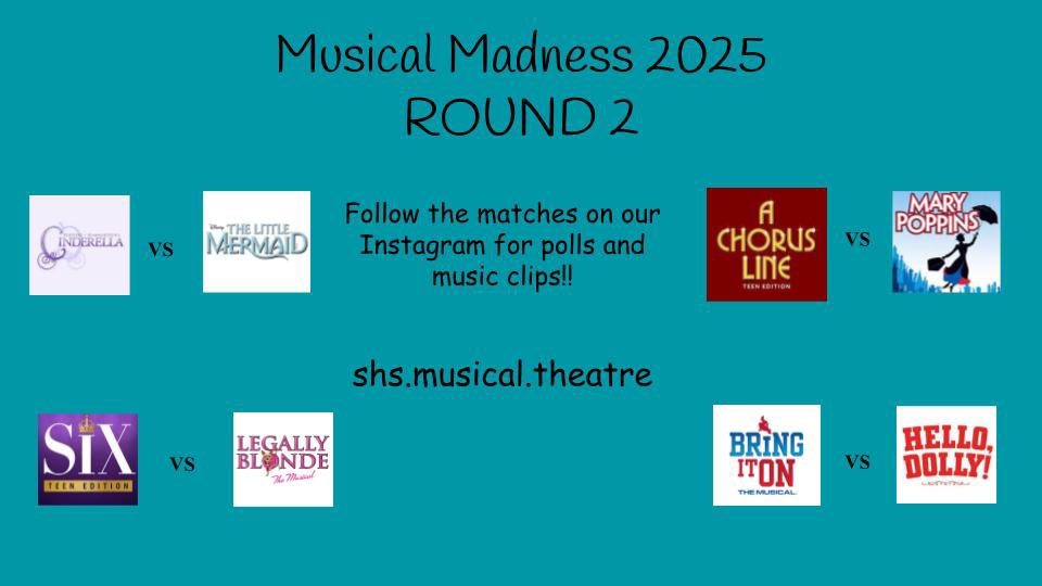 Better late than never!!!  Musical madness round 2!  Did your favorite make it through?? 🎶🎭💚 <a href="/SpartanSentinel/">The Spartan Sentinel</a> <a href="/HTSD_Steinert/">Steinert Hamilton High School East</a> <a href="/spartnprincipal/">Bryan Rogers</a> <a href="/WeAreHTSD/">WeAreHTSD</a>