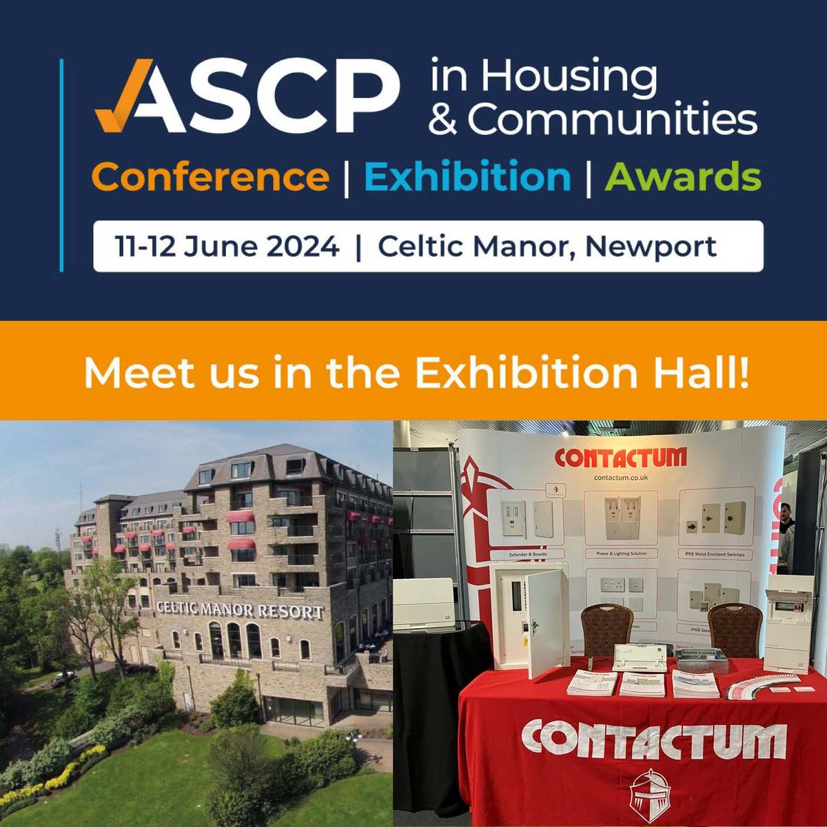 💡We have received a lot of interest in day 1 at #ASCP Safety &amp; Compliance Conference &amp; Exhibition! 

We are looking forward to the same today, join us on stand D30 at the stunning Celtic Manor, Newport.

Look forward to seeing you there 😀

#ASCP24 #Contactum #Exhibition #Safety