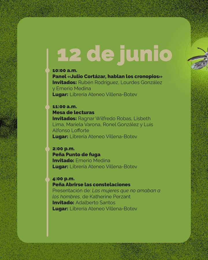 ahsjovenescuba's tweet photo. 📝 Programas de #EventosAHS
📚25 Edición del Premio Celestino de Cuento ✍️ en #Holguín.
🗣️ II Edición de la Jornada de Teoría y Crítica de Arte, en La Habana, y sede en el Pabellón Cuba.
Actualízate y súmate 😉. La invitación a participar es para todos!!🤓
#AHSCuba #ElArteNosUne https://t.co/IY8hz3egM3