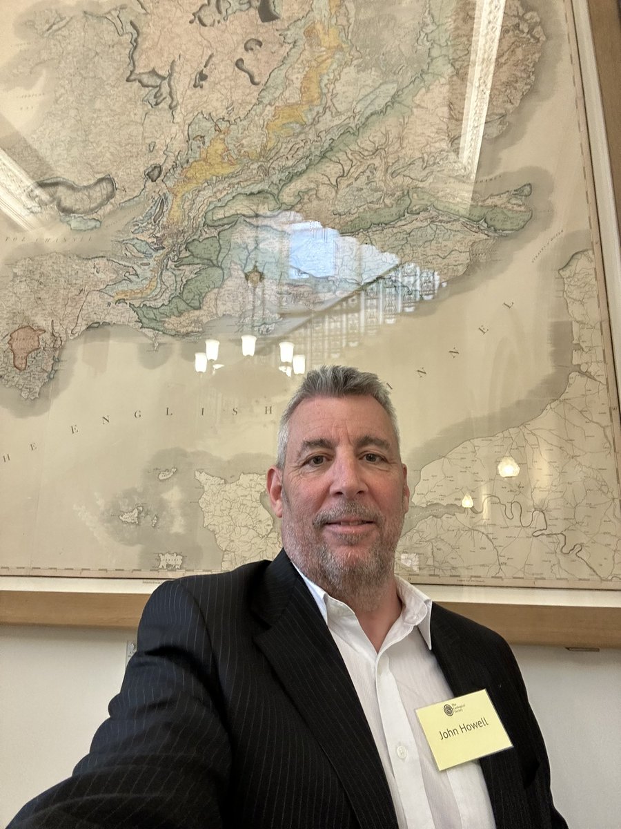 At the <a href="/GeolSoc/">The Geological Society</a> for a very special day standing in front of that map!