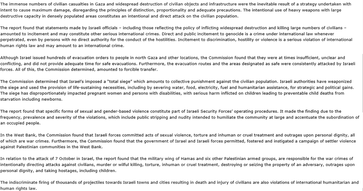 NoticiasONU's tweet photo. 🔴Las autoridades israelíes son responsables de crímenes de guerra y crímenes de lesa humanidad  en #Gaza, concluyó una comisión de investigación de la ONU.
 
Los grupos armados palestinos son responsables de crímenes de guerra en #Israel. https://t.co/nqWOlcAtmb