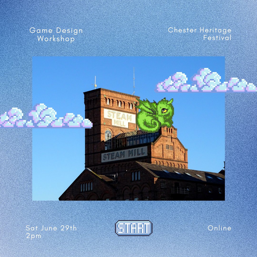 Florence Smith Nicholls (@florencesn) on Twitter photo I'm going to be running an online workshop about making games inspired by the past for <a href="/chesterherifest/">Chesterherifest</a>, using @v21's Downpour!
🗓️ Saturday June 29th, 2pm BST
✨Free to attend
⬇️ Link in the tweet below! I'm going to be running an online workshop about making games inspired by the past for <a href="/chesterherifest/">Chesterherifest</a>, using @v21's Downpour!
🗓️ Saturday June 29th, 2pm BST
✨Free to attend
⬇️ Link in the tweet below!
