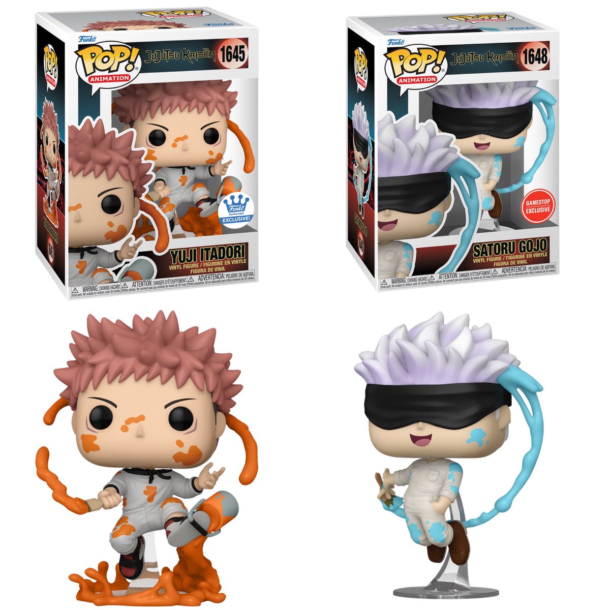 DisTrackers's tweet image. First look at Yuji &amp;amp; Gojo exclusive Pops!
.
Repost @rockosiris_
#JJK #jujutsukaisen #Funko #FunkoPop #FunkoPopVinyl #Pop #PopVinyl #Collectibles #Collectible #FunkoCollector #FunkoPops #Collector #Toy #Toys #DisTrackers