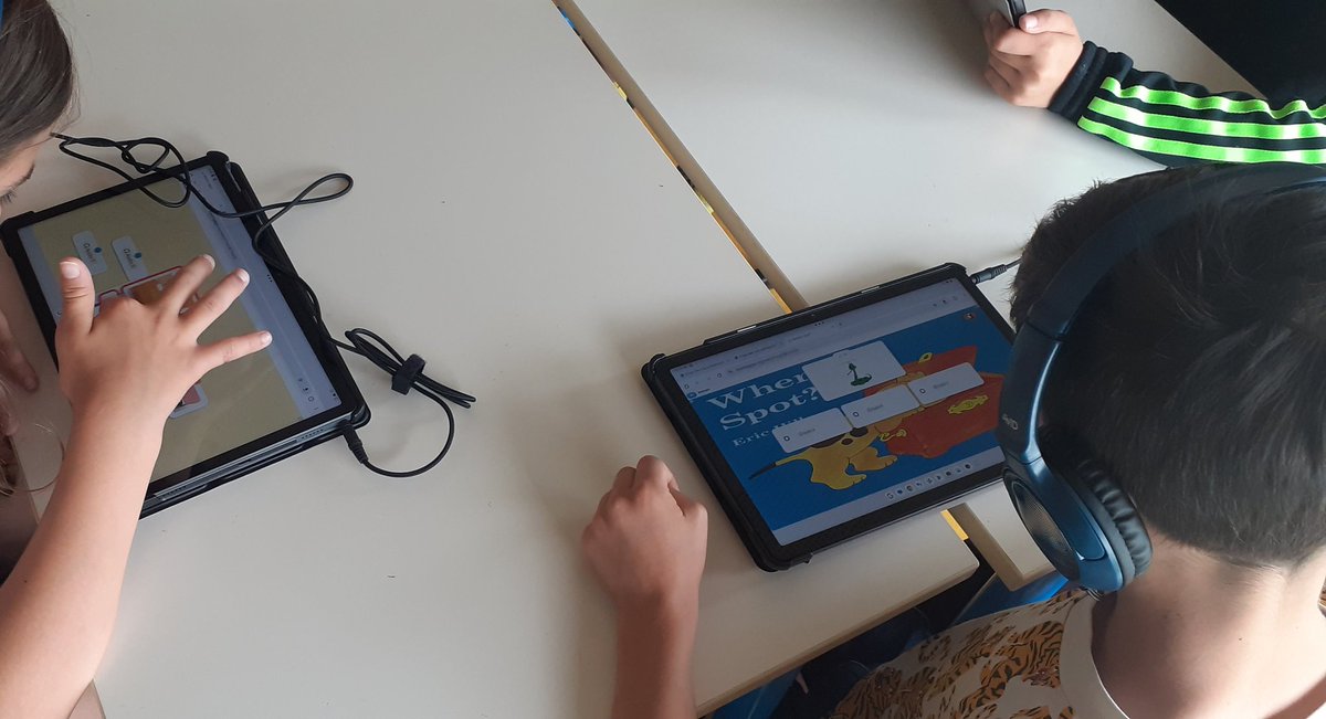 Apprendre l'anglais avec le numérique avec <a href="/ErunVesoul1/">Erun V1</a> dans la classe de CE1 CE2 de Trésilley : jeux sur le TBI, sur #learningapps et découverte de #CaptainKelly, assistant vocal pour l'apprentissage de l'anglais   <a href="/CircoVesoul1/">circo.vesoul1</a> <a href="/DelphineRaba/">Delphine Raba</a> <a href="/DSDEN70/">DSDEN de la Haute-Saône</a>