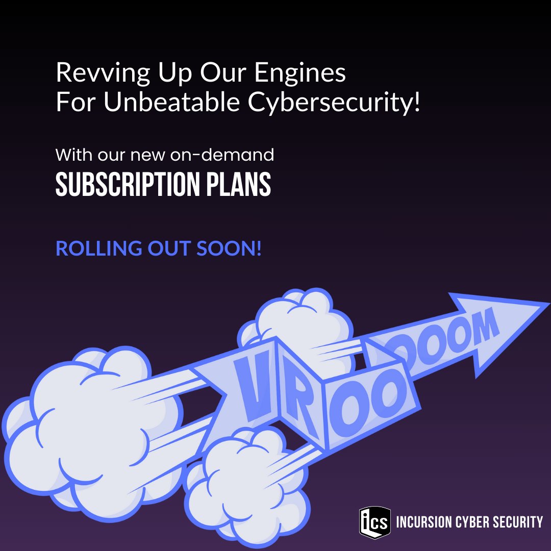 IncursionCS's tweet image. 🔧 We’re in the pit lane, warming up our engines for the big reveal!

Our new on-demand subscription plans are rolling out soon, and the wait is almost over.

If you are an #SME you’re going to love this, so #staytuned for the ultimate #cybersecurity upgrade!🛡

#comingsoon