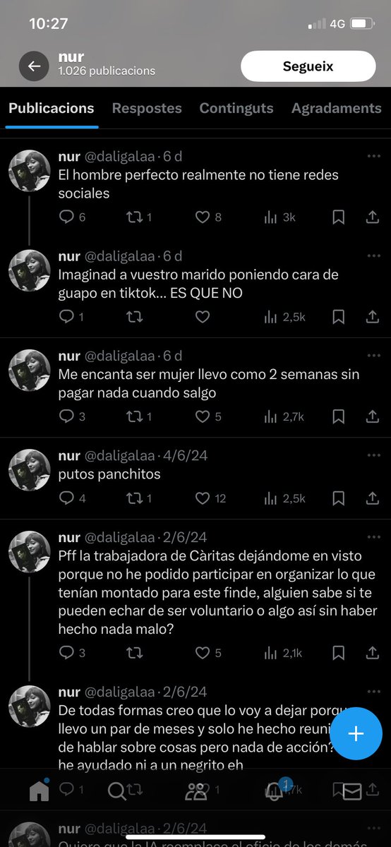 FesttuMirar_'s tweet photo. Aaaaaa cringe.
Últimament trobo molts perfils de gent així, entren ganes de contestar a cada Tweet en verdad 👉🏽👈🏽 https://t.co/1LBqlKvV1a