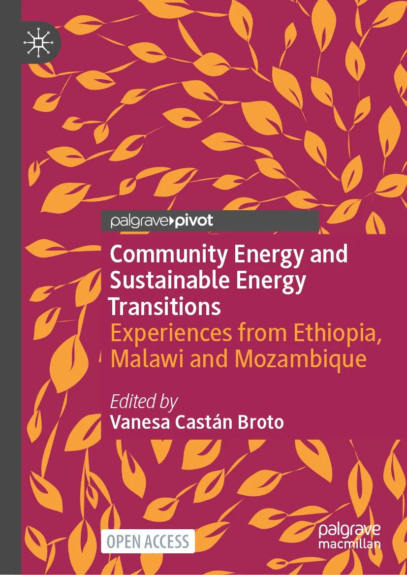 The Urban Institute (@urban_inst) on Twitter photo New (Open Acceess) Book
The <a href="/CesetProject/">CESET Project</a> team led by <a href="/VaneBailo/">Vanesa Castán Broto</a> has published their edited volume
"Community Energy and Sustainable Energy Transitions: Experiences from Ethiopia, Malawi, and Mozambique"
link.springer.com/book/10.1007/9… New (Open Acceess) Book
The <a href="/CesetProject/">CESET Project</a> team led by <a href="/VaneBailo/">Vanesa Castán Broto</a> has published their edited volume
"Community Energy and Sustainable Energy Transitions: Experiences from Ethiopia, Malawi, and Mozambique"
link.springer.com/book/10.1007/9…