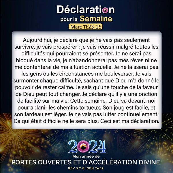 mfmintlhqyouth's tweet photo. Declaration For The Week (09/06 - 15/06) 2024

PLEASE DECLARE THIS EVERY MORNING BEFORE STEPPING OUT OF YOUR HOUSE THIS WEEK

#DeclarationForTheWeek
#MfmIntlHqYouth
#ThePlaceOfHisGreaterGlory https://t.co/NeO0QUMtKg