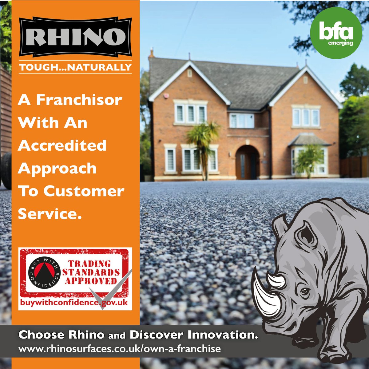 Rhino provide our Franchisees with all the practical guidance and mentoring to achieve Trading Standards accreditation. 

Choose Rhino and Discover Innovation. rhinosurfaces.co.uk/own-a-franchis…

#franchiseuk #franchiseopportunity #franchising  #strongertogether #newcareer #UKfranchise
