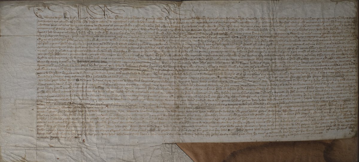 JerseyHeritage's tweet photo. This Royal Charter from Edward IV, issued in 1469 following the French Occupation of #JerseyCI, shows that despite praising Islanders' "great fealty", the King expected them to pay compensation of £2,833 6 shillings 8 pence!
Full story at https://t.co/Mgc6tSEL3t
#ObjectInFocus https://t.co/yT9g1kMQnP