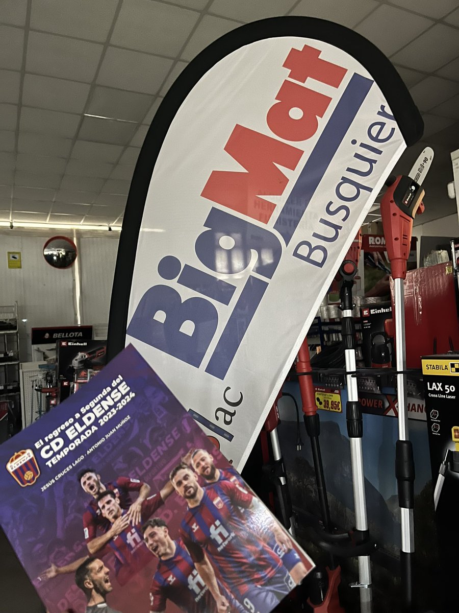 Puedes conseguir el libro de ‘El regreso a Segunda del CD Eldense’ en Bigmat Busquier 😊❤️💙
Enhorabuena Jesús Cruces y Antonio Juan 👏🏽