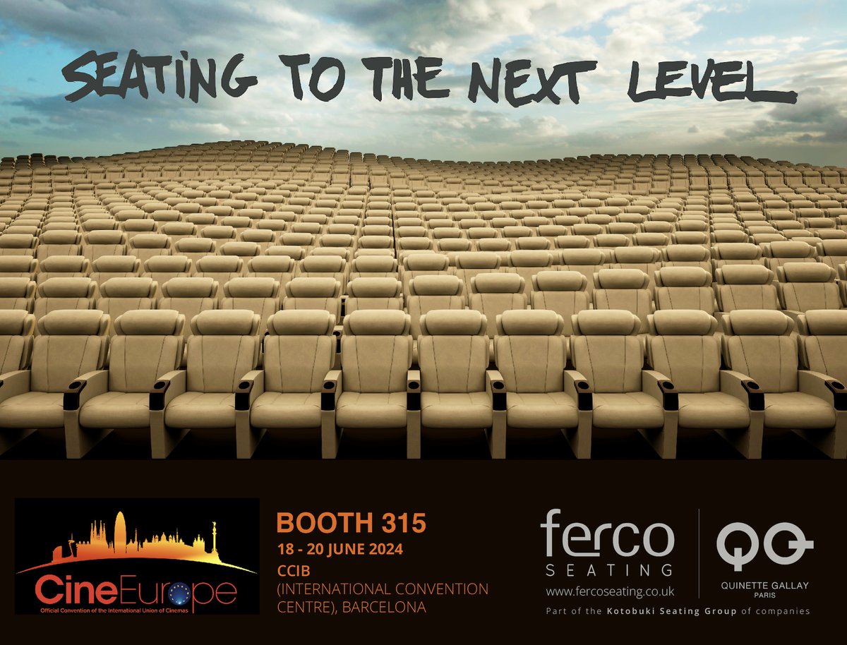 Ferco Seating UK (@fercoseating) on Twitter photo See you in #Barcelona ✈ 📷 📷<a href="/CineEuropeBCN/">CineEurope</a> . Join us for drinks, a tasty bite to eat - and to experience the best seats in the house! See you soon! Team Ferco 📷 💖 See you in #Barcelona ✈ 📷 📷<a href="/CineEuropeBCN/">CineEurope</a> . Join us for drinks, a tasty bite to eat - and to experience the best seats in the house! See you soon! Team Ferco 📷 💖