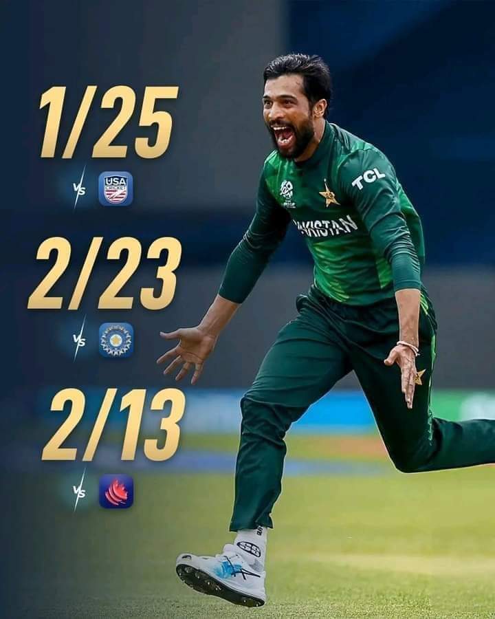SahabShero's tweet photo. Downfall jaisa bhi ho comeback Muhammad Amir jaisa hona chahiye.

How can you keep quiet your haters, this man told us, tournament saver not a match saver. 

If he wasn't there, think about team situation right now.

#PAKvsCAN #MuhammadAmir #T20USA #T20WC2024 https://t.co/MtOaCKJqxu