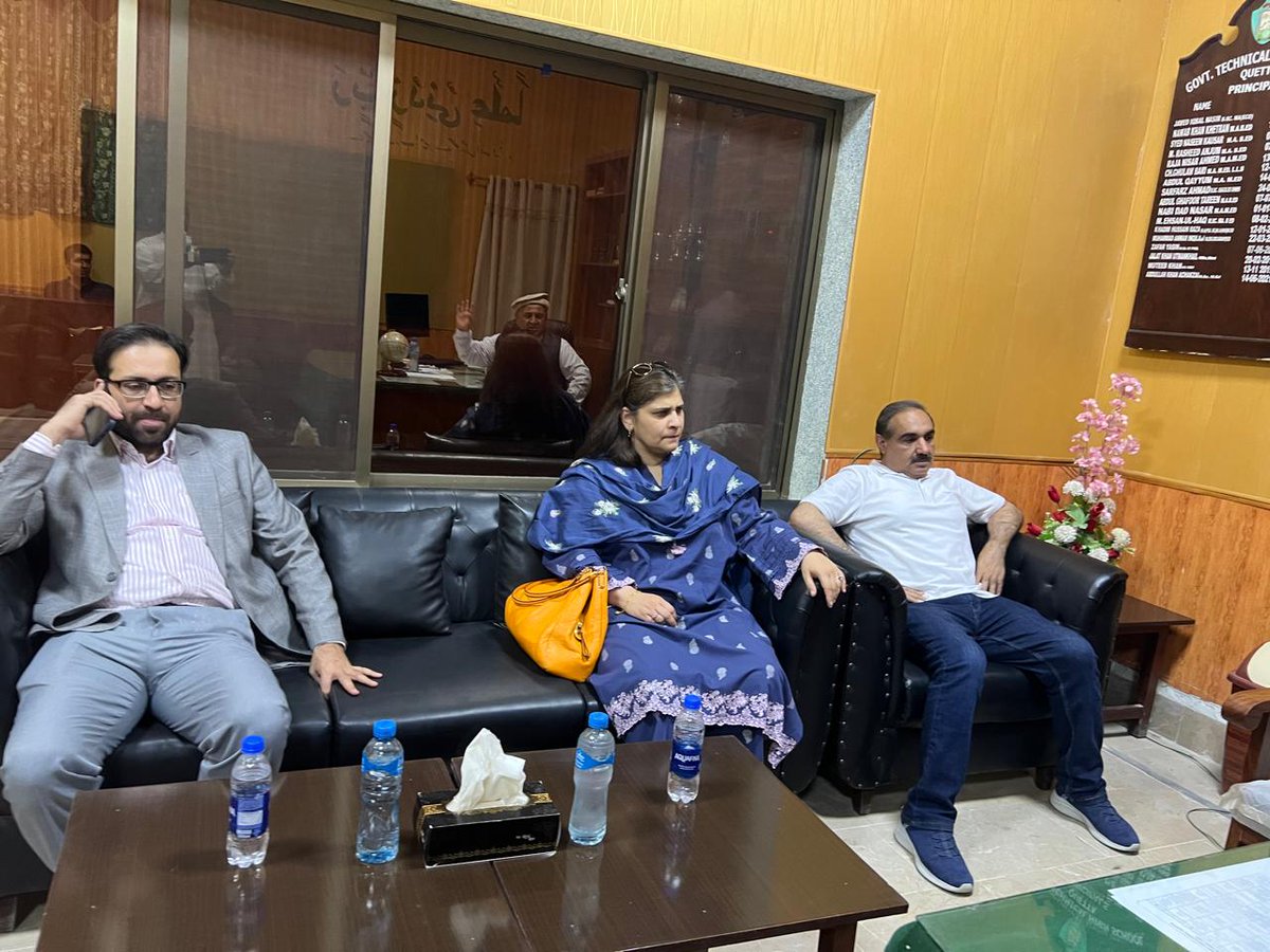 NAVTTCOfficial's tweet photo. Ms. @GulminaBilal Ahmad, Chairperson NAVTTC, visited Govt. Technical High School Quetta. Secretary Education Baluchistan Saleh Nasar was also present.
#NAVTTC #Quetta #skilleducation #Skillsupport https://t.co/C2cvSeuQgD