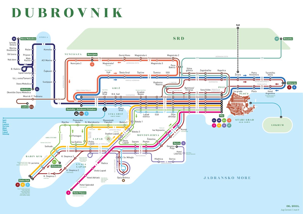 JugCerovic's tweet photo. A beautiful city needs a beautiful map: the case of #Dubrovnik

1st map: the old subpar geographic
2nd map: the new schematic  (at last!)
3rd map: my own take on the schematic

I'll be on site in a couple of weeks.

https://t.co/r8abv4v3Ax https://t.co/d0gAzGkVXs