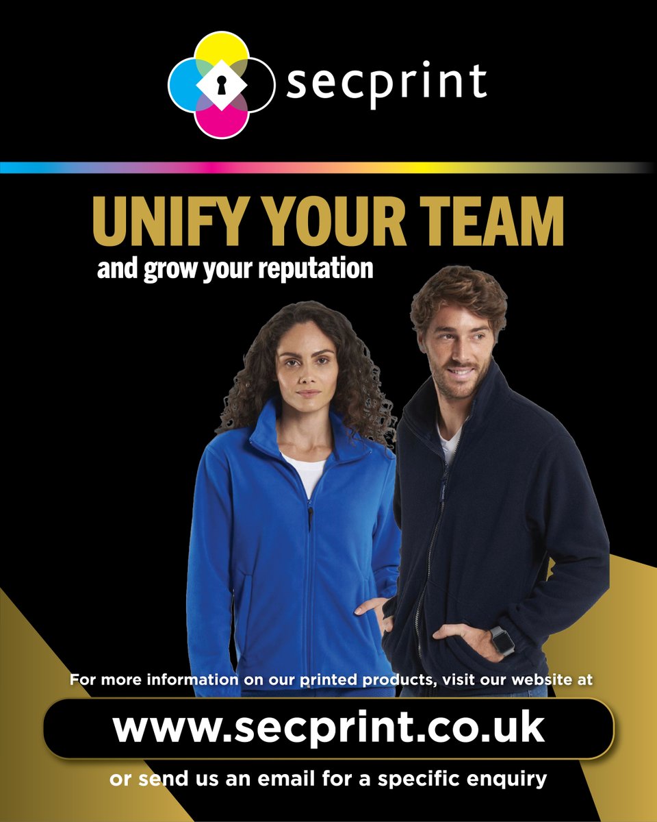 Secprint Ltd (@secprintltd) on Twitter photo Our full-zip custom fleece jackets ensure optimal warmth, breathability, and flexibility when working in cold environments - available in unisex or women's fits!
Order online today >>>> secprint.co.uk/shop/unisex-fl…
#workwear #branding #printing Our full-zip custom fleece jackets ensure optimal warmth, breathability, and flexibility when working in cold environments - available in unisex or women's fits!
Order online today >>>> secprint.co.uk/shop/unisex-fl…
#workwear #branding #printing
