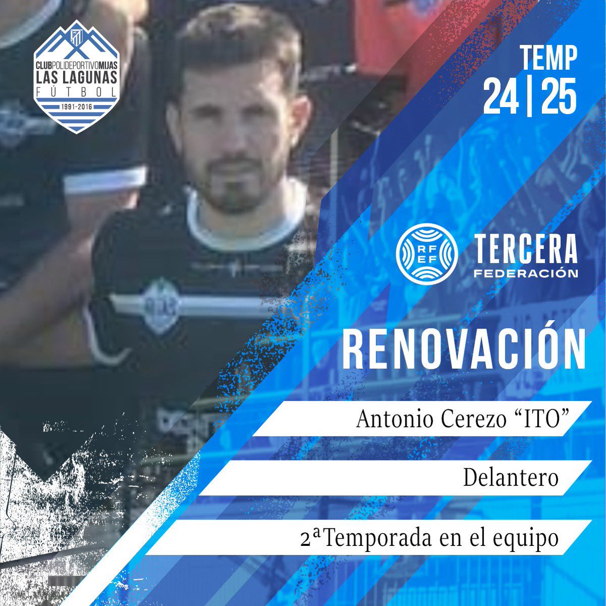 ✅🤝RENOVADO | Antonio Cerezo “Ito” (<a href="/Ito9_/">Ito</a> )

“Ito” se convierte en la 4️⃣ª renovación para nuestro proyecto de la próxima temporada en 3ª RFEF.

📲Todos los detalles en nuestro perfil de Facebook e Instagram