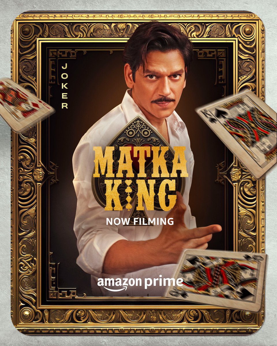 CinemaRare (@cinemararein) on Twitter photo Filming begins for <a href="/Nagrajmanjule/">Nagraj Popatrao Manjule</a>'s upcoming series #MatkaKing.
Coming Soon on <a href="/PrimeVideoIN/">prime video IN</a>.
Ft. <a href="/MrVijayVarma/">Vijay Varma</a> <a href="/SaieTamhankar/">Sai</a> <a href="/Kritika_Kamra/">Kritika Kamra</a> <a href="/GulshanGroverGG/">Gulshan Grover</a> & <a href="/SIDDHARTH23OCT/">SIDDHARTH JADHAV 🇮🇳</a>.
#SMRProductions #SiddharthRoyKapur <a href="/AshwiniSidwani/">Ashwini Sidwani</a> <a href="/jinontherocks/">Jinesh Shah</a> #BharatiKandhari <a href="/abhay_koranne/">Abhay Koranne</a> Filming begins for <a href="/Nagrajmanjule/">Nagraj Popatrao Manjule</a>'s upcoming series #MatkaKing.
Coming Soon on <a href="/PrimeVideoIN/">prime video IN</a>.
Ft. <a href="/MrVijayVarma/">Vijay Varma</a> <a href="/SaieTamhankar/">Sai</a> <a href="/Kritika_Kamra/">Kritika Kamra</a> <a href="/GulshanGroverGG/">Gulshan Grover</a> & <a href="/SIDDHARTH23OCT/">SIDDHARTH JADHAV 🇮🇳</a>.
#SMRProductions #SiddharthRoyKapur <a href="/AshwiniSidwani/">Ashwini Sidwani</a> <a href="/jinontherocks/">Jinesh Shah</a> #BharatiKandhari <a href="/abhay_koranne/">Abhay Koranne</a>