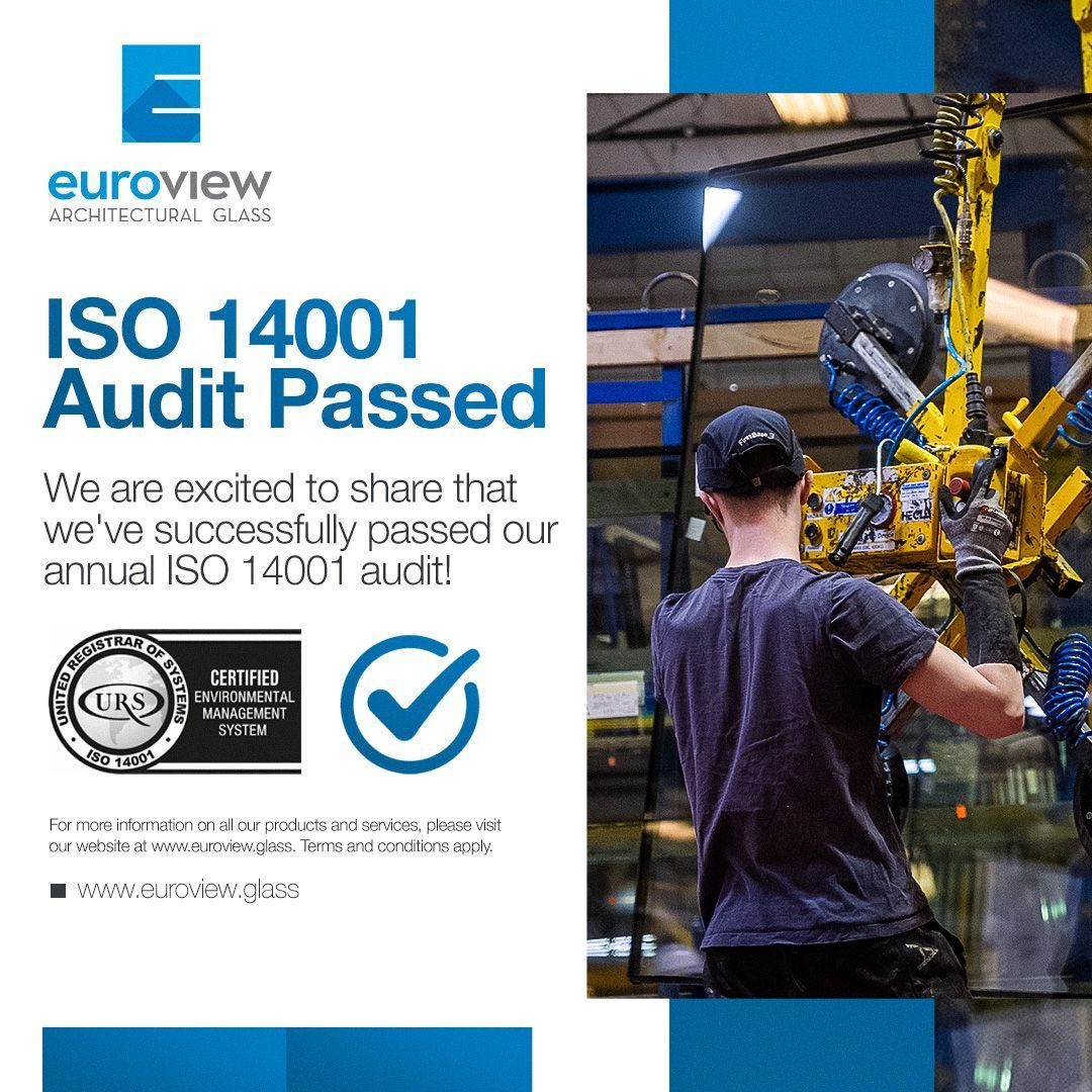 EuroviewAG's tweet photo. Euroview Architectural Glass is excited to share that we've successfully passed our annual ISO 14001 audit! 

This achievement reflects our ongoing dedication to environmental responsibility and sustainable practices. https://t.co/3EiLQRtEgj