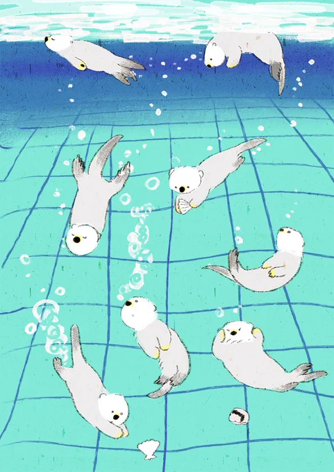 ひんやり #暑いのでひやっとする絵を貼る 