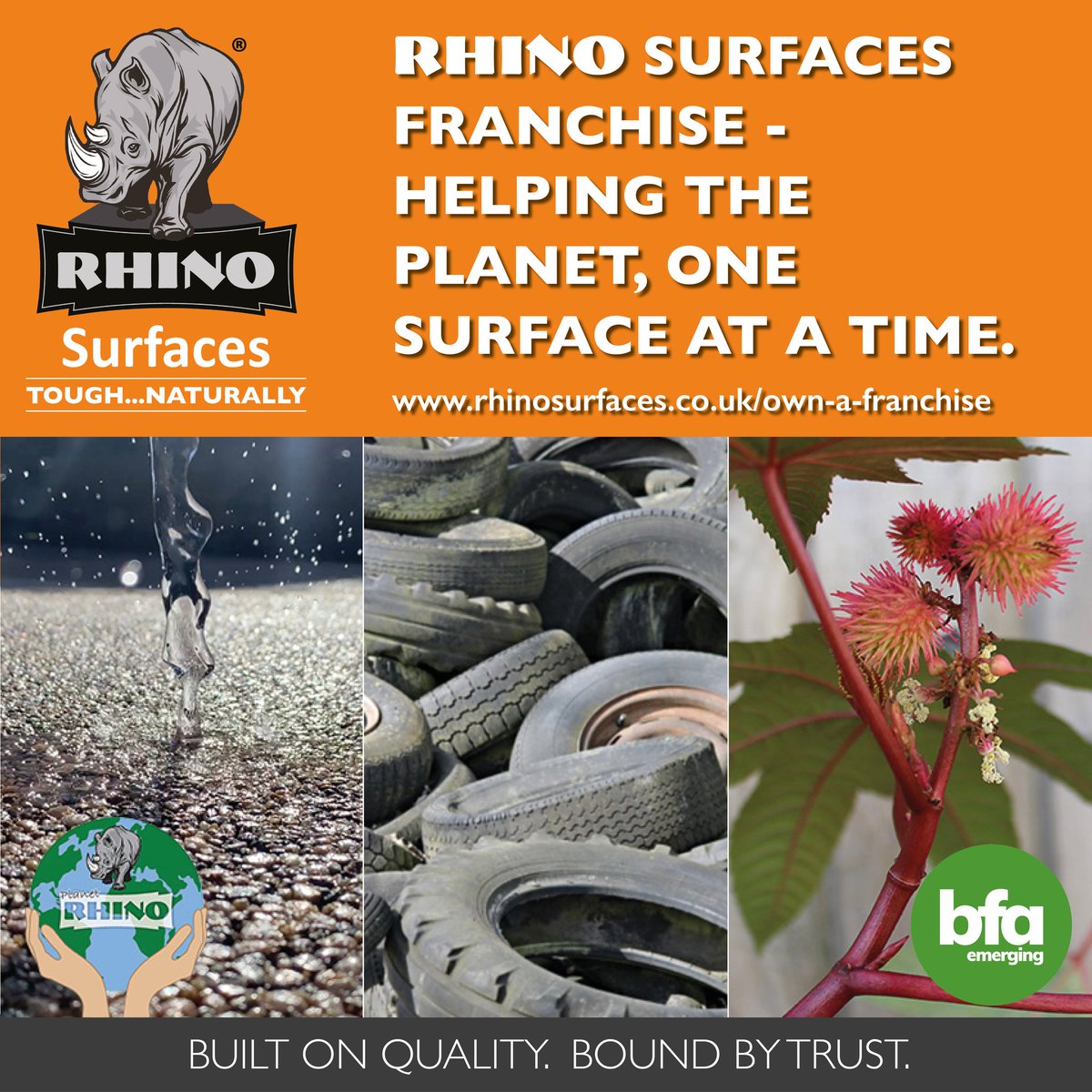 A Rhino franchisee can be proud to offer customers a practical surfacing solution which is sustainable and kinder to the planet.

Choose Rhino and Discover Innovation. rhinosurfaces.co.uk/own-a-franchis…

#franchiseuk #franchising #bfa #investment #Sustainability #civvystreet