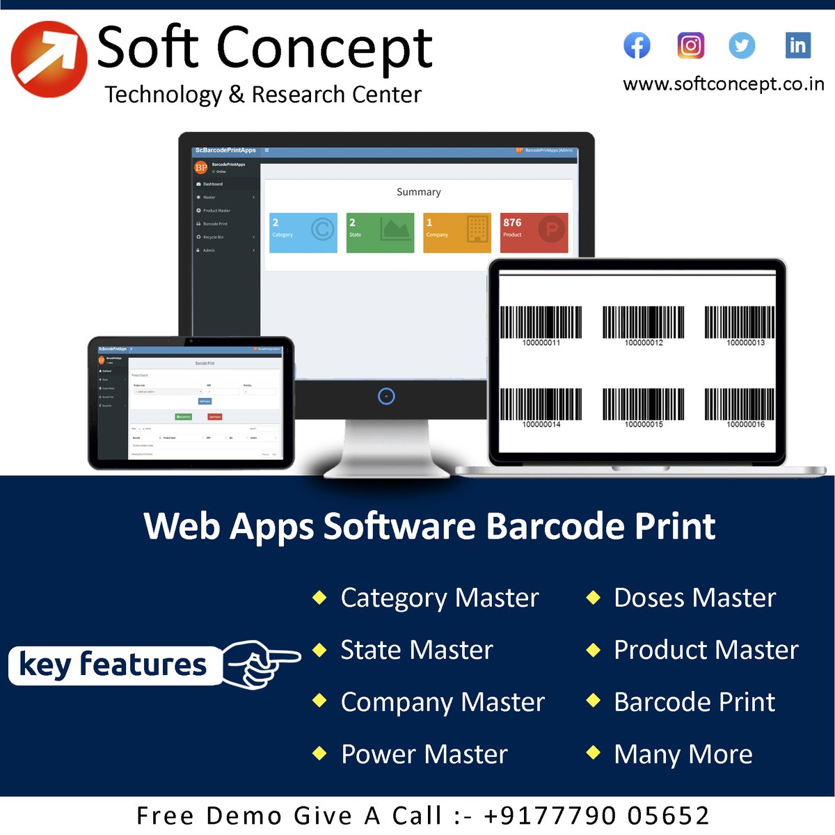 SoftConcept11's tweet image. #bilingsoftware #software #business #billing #softwareengineer #developer #softwarerdeveloper #itcompany #gujarat #softconcpt
