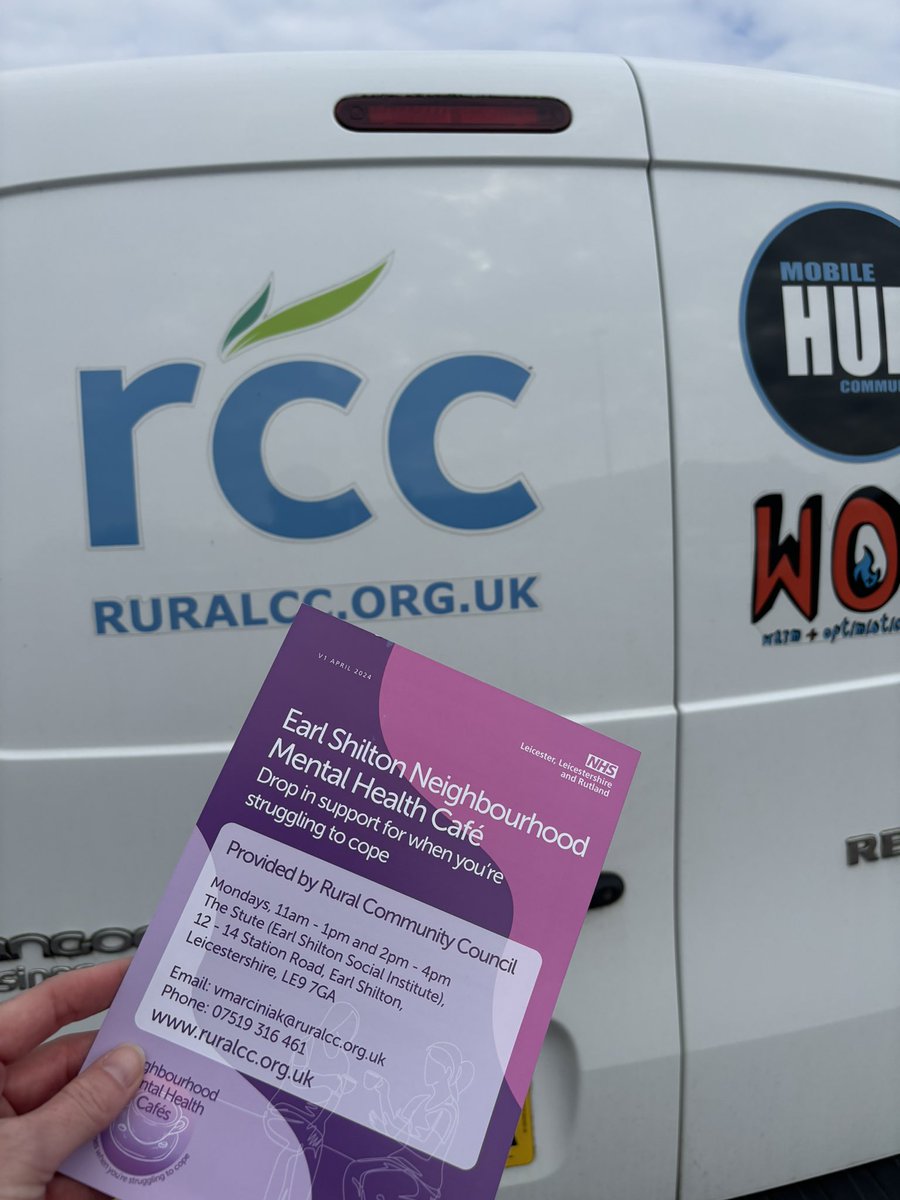 YourRCC's tweet image. Earl Shilton Neighbourhood Mental Health Cafe Satellite session: Come and say hi to Emma at the George Ward Centre, Barwell between 10am - 12 noon today. Find out more about Mental Health Support #ESNMHC