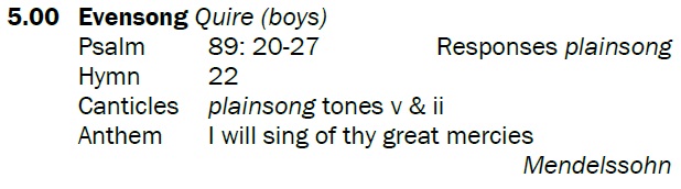 Evensong today at 5pm is sung by the boys of the Cathedral Choir and includes a beautiful anthem by #FelixMendelssohn. All are welcome.