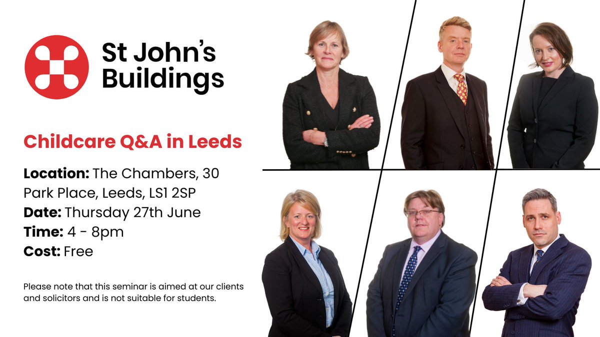 SJBnews's tweet photo. Please join our unrivalled panel of specialist King’s Counsel on Thursday 27th June for an evening of informed and interactive debate on current public law children topics.

Book your place here: https://t.co/O4wzn6M2No https://t.co/EGG8N7SdtQ