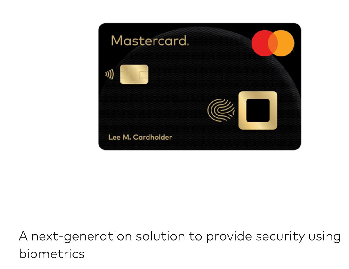Mastercard Biometric Payment Card 🤩

mastercard.us/en-us/business…