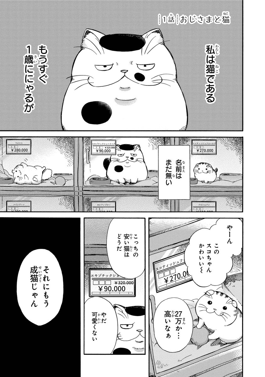 おじさまと猫(1/4)
#漫画が読めるハッシュタグ 