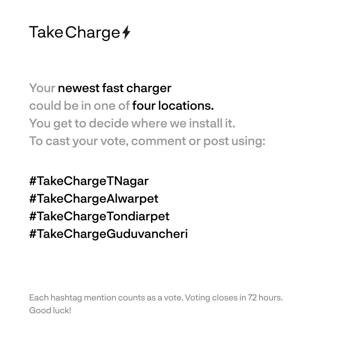 atherenergy's tweet photo. Remember to tag @atherenergy and use the hashtag of your preference to cast your vote.
#TakeCharge of your #AtherGrid, Chennai!
#Ather #AtherCommunity #Chennai #FastCharging #EVCharging https://t.co/CupBn4ZY7f