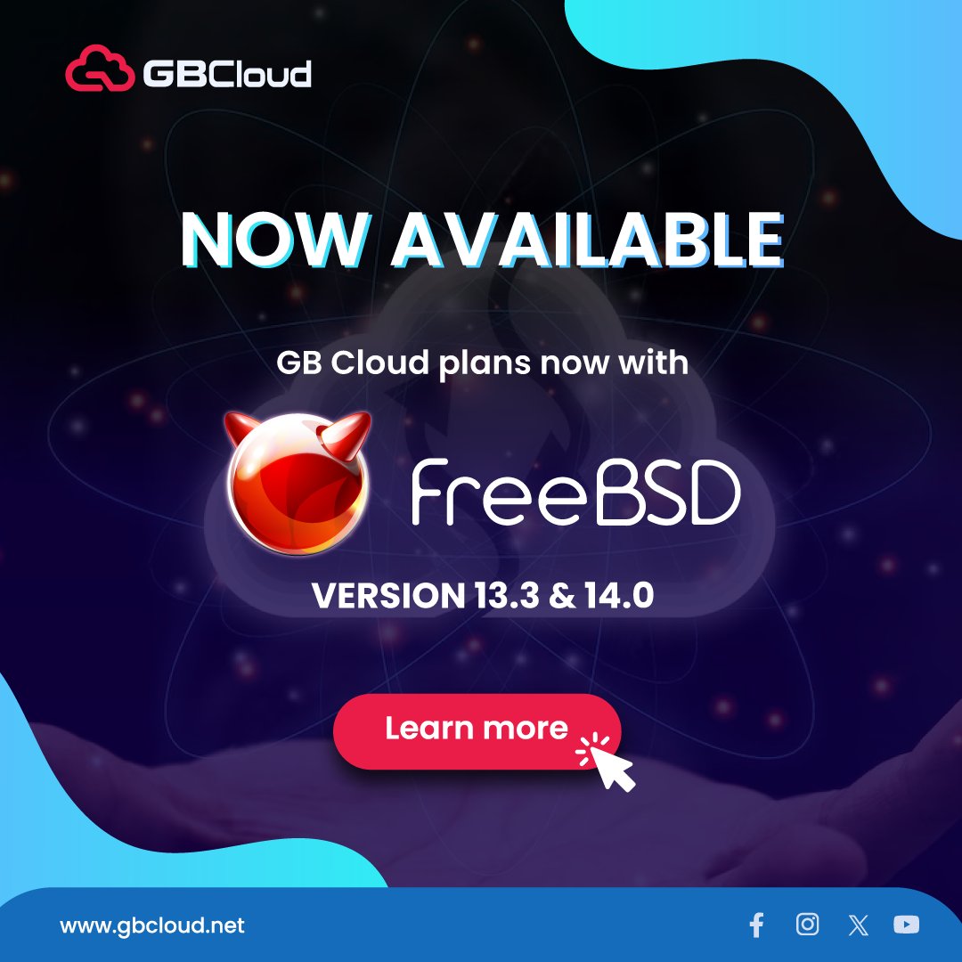 gbcloud_net's tweet photo. For more information, please visit GB Cloud blog: https://t.co/Wlnr8RPk5e

#gbcloud #freebsd #cloudhosting #cloudcomputing https://t.co/FB1VvfDnJE
