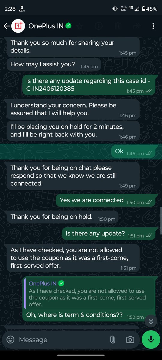 Abhimannu_X's tweet image. @OnePlus_IN 
I will make people aware about this now, companies like OnePlus also behave so badly.
#OnePlusFraud