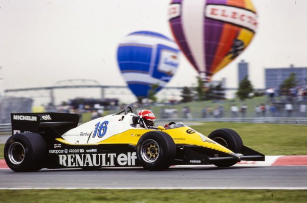 F1OTD's tweet photo. #OTD in 1983.

From pole, René Arnoux dominated the Canadian GP in his Ferrari 126C2B. The Frenchman claiming his 5th F1 victory &amp; first for Ferrari. Eddie Cheever, Renault RE40, matched his best result with 2nd. Patrick Tambay was 3rd for Ferrari.

https://t.co/rNHPMpasF2

#F1 https://t.co/Q8MDUDxoGx