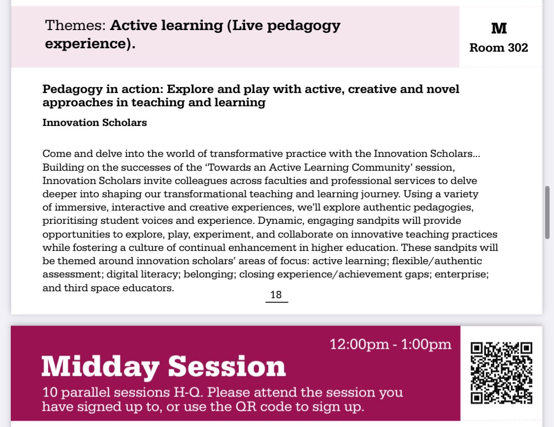 Do come and join us for some fun, challenging and thought-provoking active learning at our midday session  #leedconference2024