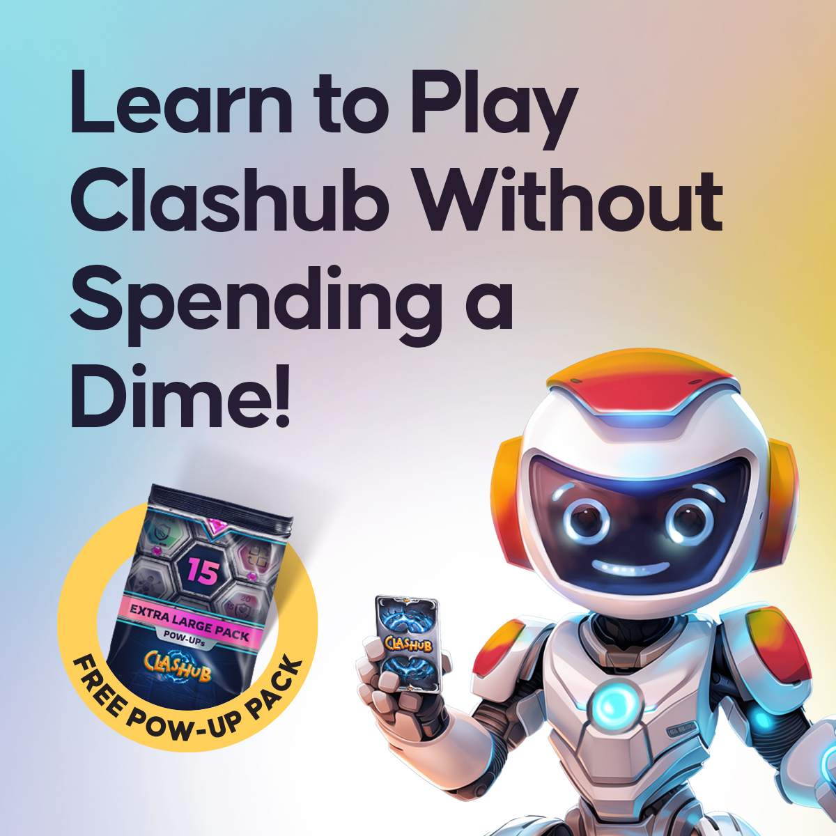 theclashub's tweet photo. Discover 'How to Play Clashub without spending a dime!
Dive into Learning Mode, complete 3 steps, and earn a Power-Up Pack. 🌟

Start your journey now! 
https://t.co/B7Fo7UDhAs

#Clashub #CryptoGaming #GameFi https://t.co/sAOAgiWxLL