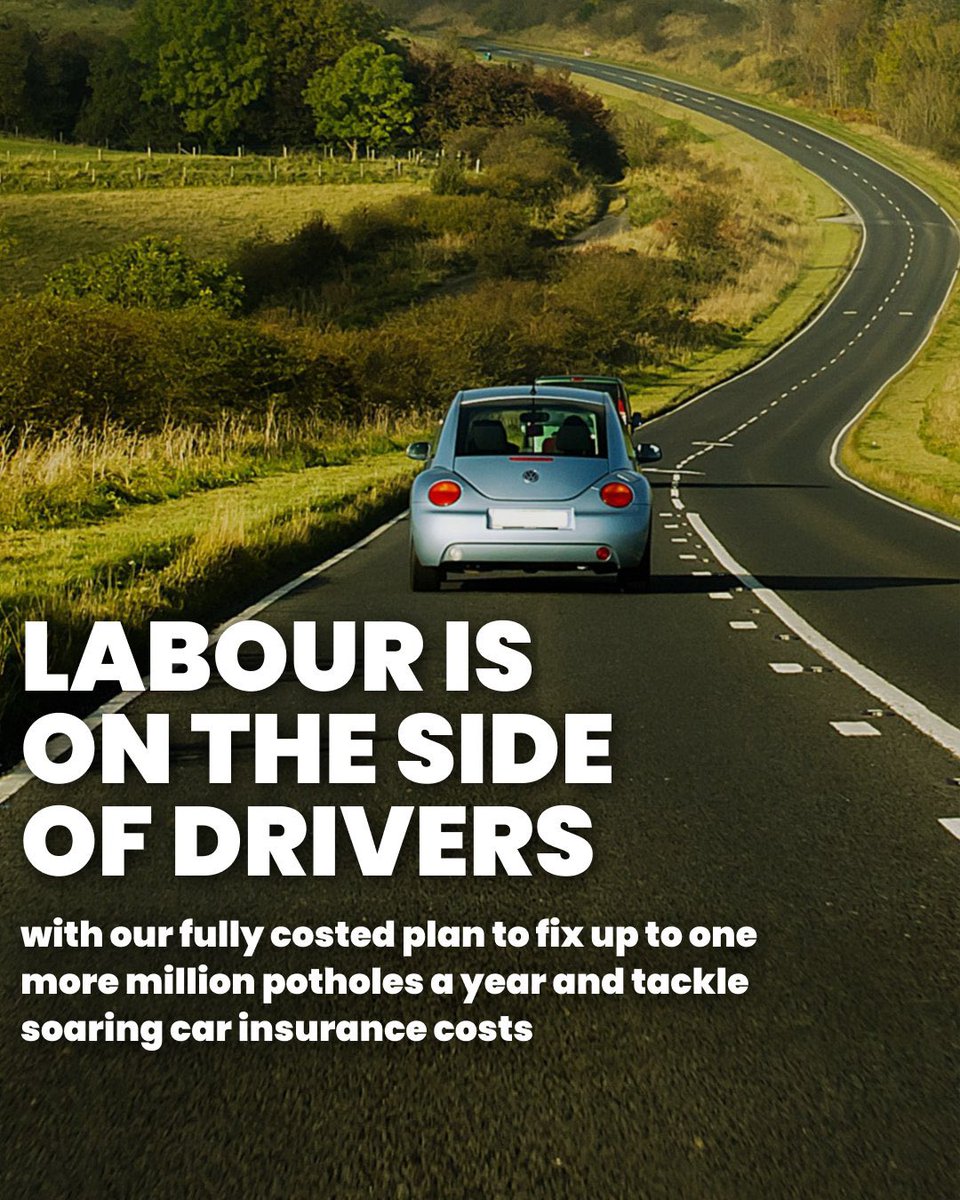 SevenoaksLabour's tweet photo. Only @UKLabour with @Keir_Starmer & @dscottmcdonald is on the side of drivers in #Sevenoaks & #Swanley.
Vote to #SaveOurRoads, vote to #GetTrottOut, #VoteLabour. https://t.co/gpe5iVfxCT