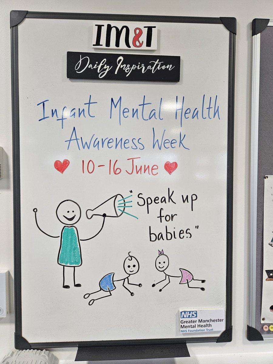 Tracy Vjestica (@trace_vj) on Twitter photo Infant Mental Health Awareness Week. 10 - 16 June 2024.
"Speak Up for Babies"
#InfantMentalHealthAwarenessWeek
#perinatal <a href="/GMMH_NHS/">Greater Manchester Mental Health</a> Infant Mental Health Awareness Week. 10 - 16 June 2024.
"Speak Up for Babies"
#InfantMentalHealthAwarenessWeek
#perinatal <a href="/GMMH_NHS/">Greater Manchester Mental Health</a>