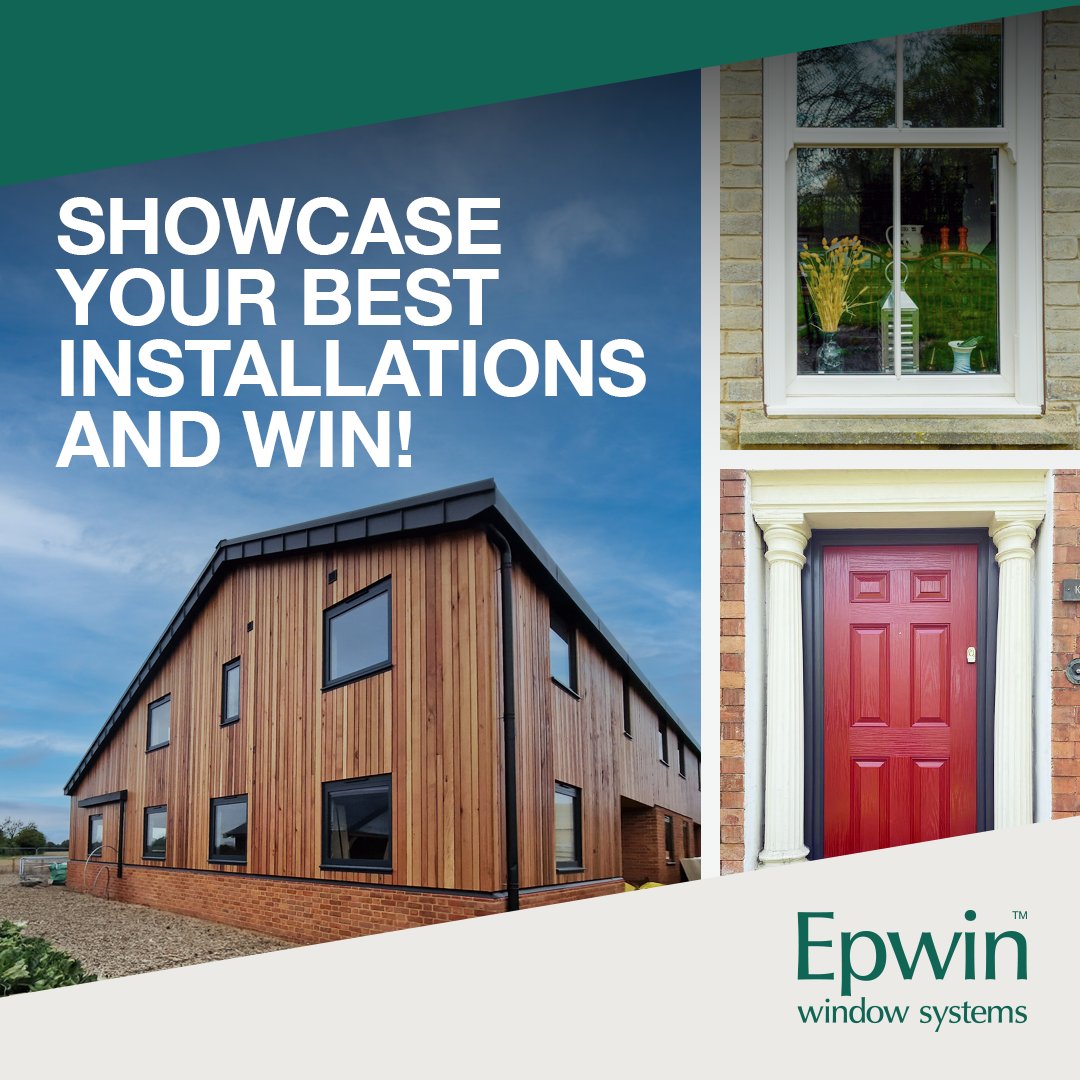 EpwinWSystems's tweet photo. Enter our Installation Showcase for a chance to win ยฃ250 in marketing vouchers & professional project photography ๐ธ
Show us your project & how our systems have made a difference. To enter, upload your installations to Epwin Connect!
#InstallationShowcase #WinWithEpwin #TeamEWS https://t.co/IapaZxRyNm